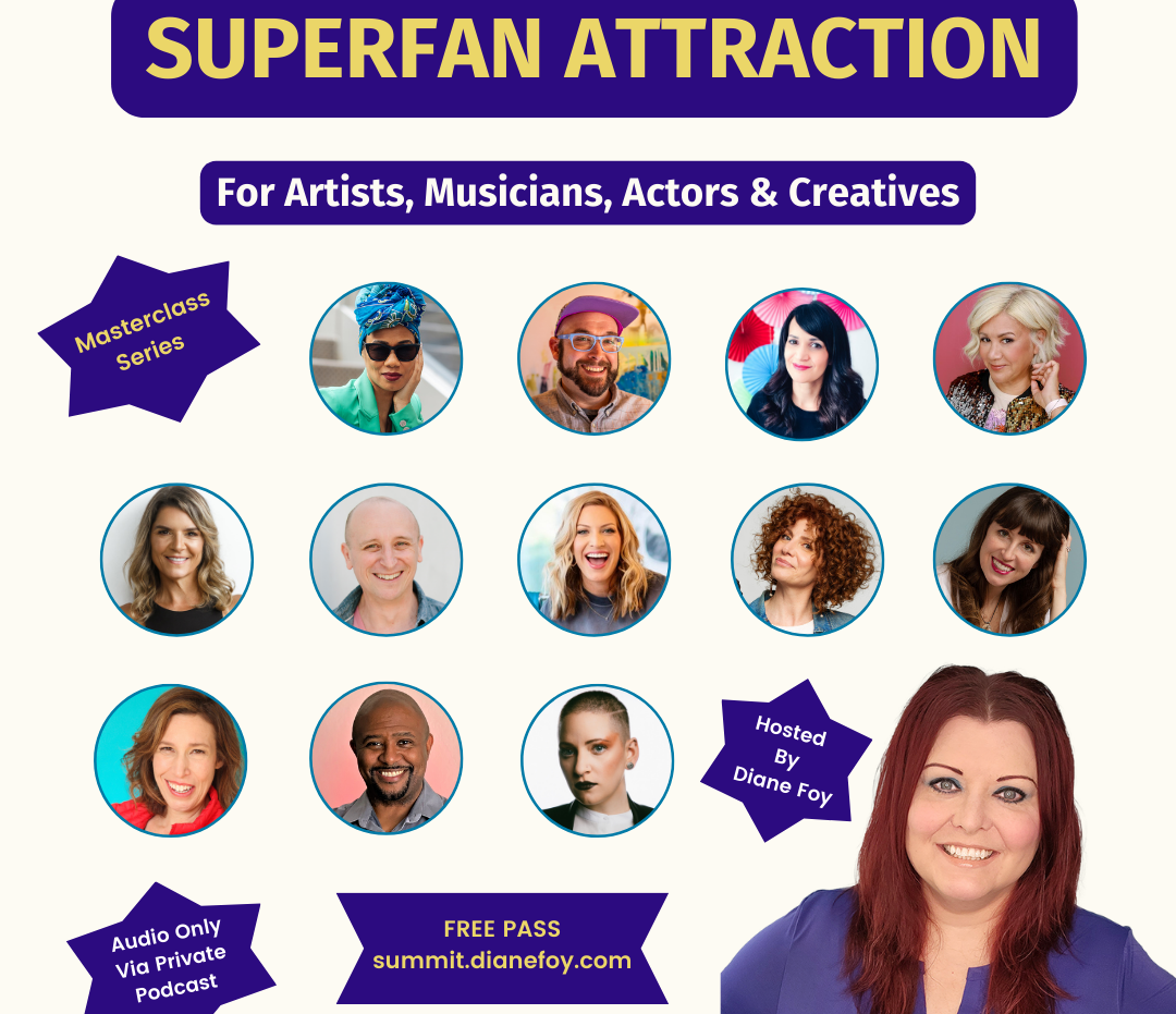 superfan attraction summit masterclass series for artists and creatives on personal branding, marketing